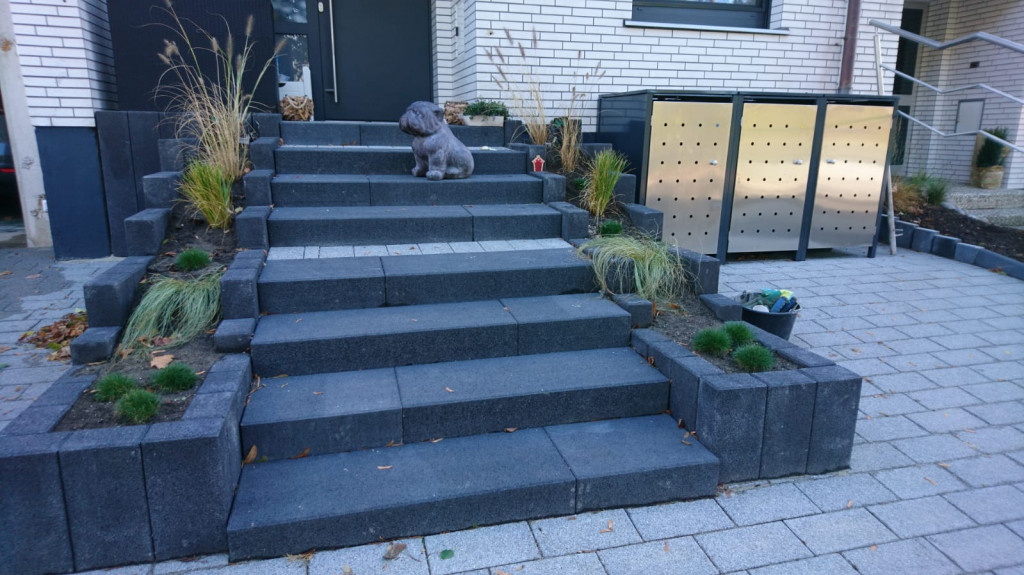 Neue Stufen gesetzt samt neue Boxen in